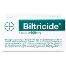 Biltricide 600 mg comprimidos