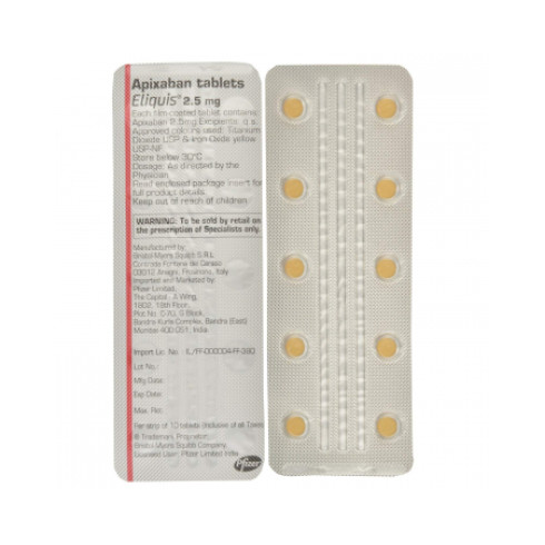 Eliquis 2.5/5 mg comprimidos