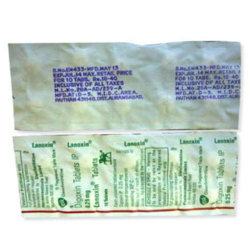 Lanoxin 0.25 mg comprimidos